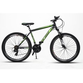 Resim SARİSSA BİSİKLET Sarissa Moon 26" Jant MTB Ön Amortisörlü Shimano 21 Vites V Fren Dağ Bisikleti Siyah Yeşil 