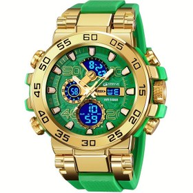Resim 1pc STRYVE S8030 Erkek Spor Saati, Dijital Ekran, LED Alarm, Kronometre, Yuvarlak Alüminyum Kasa, TPU Kayış, Pille Çalışır, Su Geçirmez Değil, Elektronik Hareket 