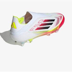 Resim Adidas F50 Elite Bağcıksız Yumuşak Zemin Erkek Beyaz Çim Saha Kramponu Ie1279 Beyaz 