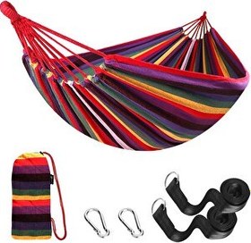 Resim Valkyrie Çift Kişilik XL 260x150 CM Kemerli Kolay Kurulabilir Kanvas Çantalı Hamak 