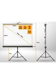 Resim LiteOut 135x100cm Tripod Projeksiyon Perdesi 