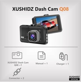 Resim Xushidz Q08pro 1080p Full Hd Dash Kamera Çift Kanallı Ön Ve Arka Kamera Q08 None 