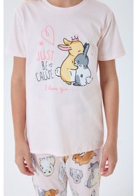 Resim Rolypoly Kız Çocuk Pembe Pijama Takım Rp3774-c-v2 Pembe 