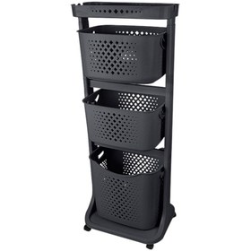 Resim Titiz Antrasit Kat Kat Sepet Organizer (0262-01-226-99-241458) 