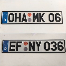 Resim Alman Plaka, Dekor Plaka, Sarı Plaka, Süs Plakası, Yabancı Plaka 