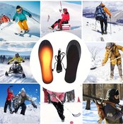 Resim Willowhaven Siyah Usb Isıtmalı İçlikler Ayak Isıtıcılı Pil Bankası Uyumlu Ayaz İçin Sıcak Tabanlık 