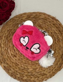 Resim Efe Kız Çocuk Peluş Omuz Çantası Ayarlanabilir Askılı Astarlı En 17 Boy 14 Cm 