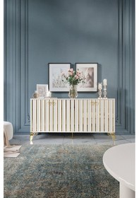 Resim DUBAİ KONSOL MDF MEBRAN KAPAK EKRU 