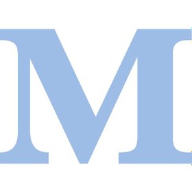 Resim Karton Harf Banner Mavi M 