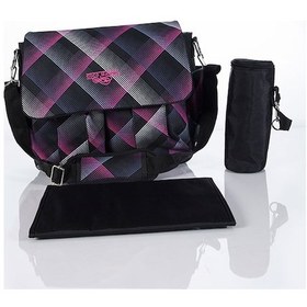 Resim Coco Mamma Hayalperest Anne Bebek Bakım Çantası Siyah Pembe Siyah - Pembe 