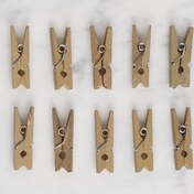 Resim LOREN CRAFTS 10 LU ALTIN RENK MİNİ MANDAL 