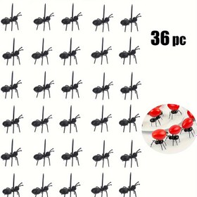 Resim 32/36 Parça Meyve Çatal Seti, Karınca Şekilli Kürdanlar, Karikatür Meyve Tatlı Çatalları, Yeniden Kullanılabilir Karınca Yemek Çatalları, Atıştırmalık Pasta Tatlı Hayvan Aperatif Çatalları, Parti Serisi Plastik Kürdanlar 