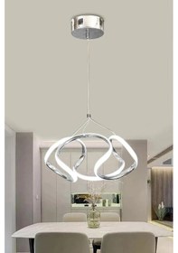 Resim Dron Led Avize 3 Mt - Kumandasız / Krom Krom 