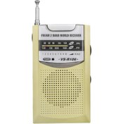 Resim nelerbulurum PİLLİ CEP TİPİ GÜÇLÜ SİNYALLİ Altın renkli AM/FM ANALOG FM RADYO 