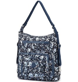 Resim Hem Sırt Hem De Omuz Kadın Çantası Smart Bags 1205 Mavi Rose Mavi - Bej 