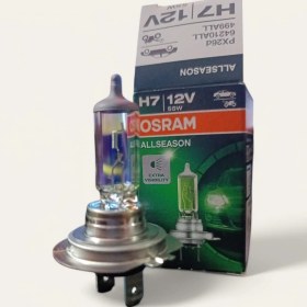 Resim Osram H7 HALOJEN AMPÜL 55W Allseason Super +%30 Kolormatik Kar ve Sis Için Özel 4 Mevsimli (1ADET) 