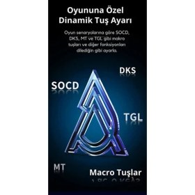 Resim CoverZone Kablolu Mekanik Oyun Klavyesi 8000Hz-Rapid Trigger-Dks-Tkl | Ajazz AK980 Max He 