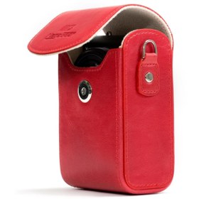 Resim MegaGear MG1270 Samsung WB350F Deri Dikey Kamera Çantası 