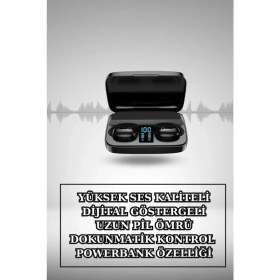 Resim Wireless Şarjlı Pembe Akıllı Saat ve Kablosuz Bluetooth Kulaklık Dokunmatik Kontrol 