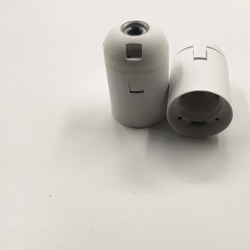 Resim Retro Vitrini Dekoratif Plastik E-27 Düz Geçmeli Duy Beyaz (2 Adet) 