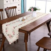 Resim İşlemeli Oymalı Masa Bayrağı, Polyester Masa Bayrağı, Bahar Temaları ile Mutfak Yemek Odası Dekorasyonu, Atmosferi Vurgulama 