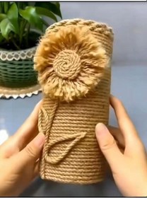 Resim El Yapımı Bohem Jüt El Yapımı Vazo 