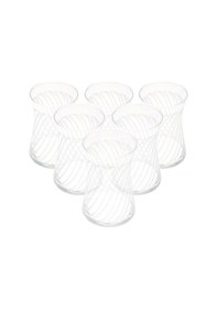 Resim Aydoğann Home Dekorlu 6'lı Çay Bardağı - Şeffaf - 170 Ml Renkli 