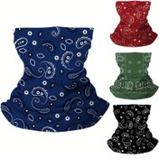 Resim Sportif Soğutucu Boyunluk, Baskılı Tasarım, %100 Polyester, Dokuma Kumaş, 100gsm, Açık Hava Bisiklet Yüz Maskesi ile Nefes Alabilir Çabuk Kuruyan Boyun Eşarbı 