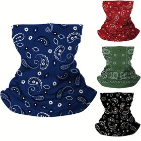 Resim Sportif Soğutucu Boyunluk, Baskılı Tasarım, %100 Polyester, Dokuma Kumaş, 100gsm, Açık Hava Bisiklet Yüz Maskesi ile Nefes Alabilir Çabuk Kuruyan Boyun Eşarbı 