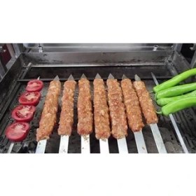 Resim 6 Adet Profosyonel Paslanmaz Metal Kıyma Şiş (Adana-Urfa-Antep Kebap Şişi) 
