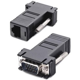 Resim electroon VGA Erkek - RJ45 Cat5 Cat6 Lan Çevirici - 2Adet 