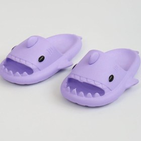 Resim Celira HS500 Köpekbalığı Mor Unisex Tam Ortopedik Terlik Shark Slides 