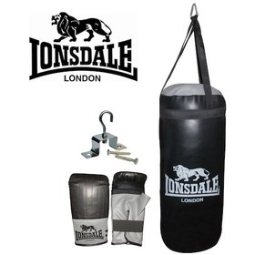 Resim Lonsdale Çocuk Set - Boks Torbası + Eldiven 56940 Siyah 