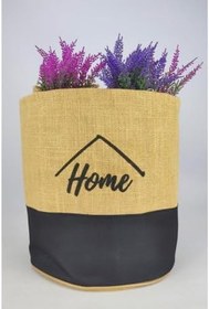 Resim Digithome Hasır Çok Amaçlı Düzenleyici Organizer Yuvarlak Saksılık Siyah - CLY-J1023 C1-1-121 