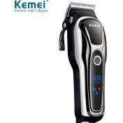 Resim Kemei LCD Erkek Saç Kesme Makinesi Tıraş Makinesi Sakal Düzleştirici (Yurt Dışından) 