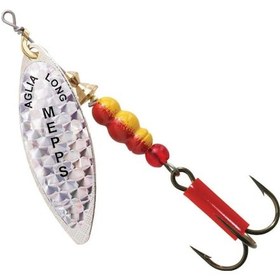 Resim Mepps Longue Rainbo Olta Kaşığı Gümüş-Gümüş No:0 