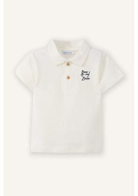 Resim Defacto Erkek Bebek Oversize Baskılı Pike Tişört G5923a526smer105 Ekru-er105 