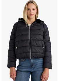 Resim Defacto Su Geçirmez Regular Fit Kapüşonlu Suni Kürk Astarlı Mont F2145ax25wnbk27 Siyah-bk27 
