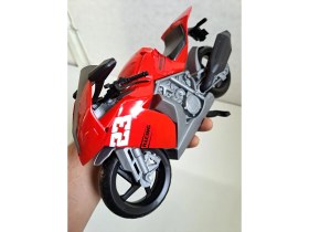 Resim Motor Motosiklet Motorbisiklet Motorsiklet Erkek Oyuncak Yarış Motor 28 x 18 cm Detaylı Kırılmaz 