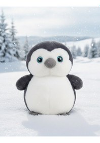 Resim Siyah Penguen Peluş Oyuncak 40cm Yumuşacık Tüylü Uyku Arkadaşı. O Artık Yalnız Penguen Değil Çok Renkli 