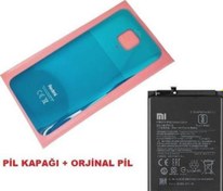 Resim Xiaomi Redmi Note 9 Pro Arka Kapak Batarya Kapağı + PİL (CAM) YEŞİL Tkgz