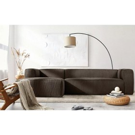 Resim hoom concept MELODİ KÖŞE KOLTUK FİTİLLİ KADİFE 
