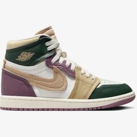 Resim Nike Jordan Air 1 High Mm Fb9891-300 Çok Renkli Kadın Günlük Spor Ayakkabı Çok Renkli 