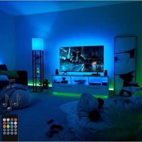 Resim Sese Duyarlı Tv Arkası Rgb Şerit Led Kumandalı 5 Metre 