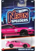 Resim Hot Wheels Neon Yarışçılar Hlh72 - Porsche 911 Gt3 Cup Hrw75 
