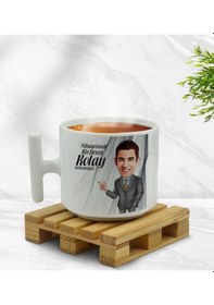 Resim Kişiye Özel Kolay Yetişmiyor Karikatürlü Nescafe Fincanı Kobitmeyencom33567 Bk Gift Renkli 