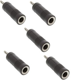 Resim ATAELEKTRONİK 5 Adet 3.5 Mm Erkek-6.3 Mm Dişi Stereo Hoparlör Çevirici Büyükden Küçüğe Kalın 