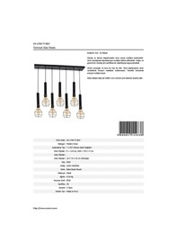 Resim Avonni Av-60104-7Y-Bsy Bakır/Siyah Boyalı Modern Avize, E27 