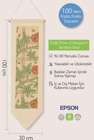 Resim William Morisse Duvar Halısı, Sanat Serisi Dekor, 100cm Kanvas Flama Askılı Duvar Örtüsü NO:677 - Renkli - 12 / 30 x 100 