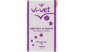Resim Vi-Vet Yüksek Kalite Esnemez ve Yırtılmaz Ağda Bezi 2 mt + Spatula 